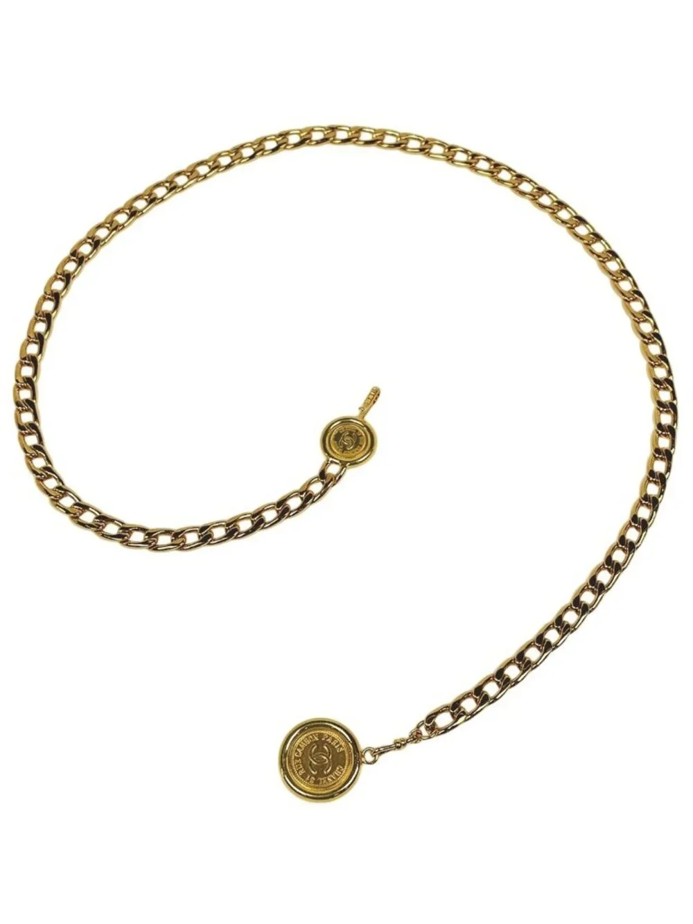 Chanel CC Logo Chain Belt Gold Plated
